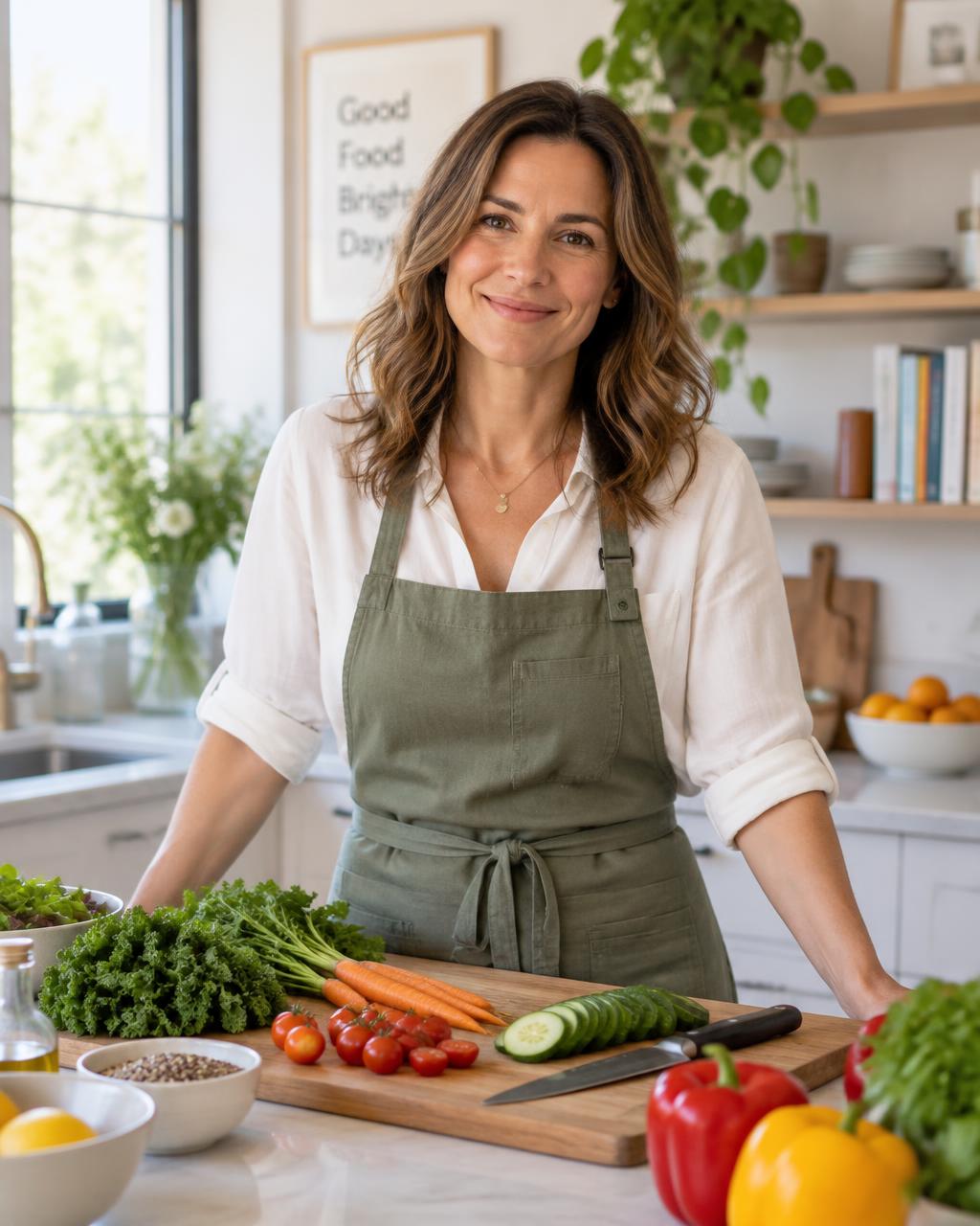 Our nutrition professional in a bright kitchen